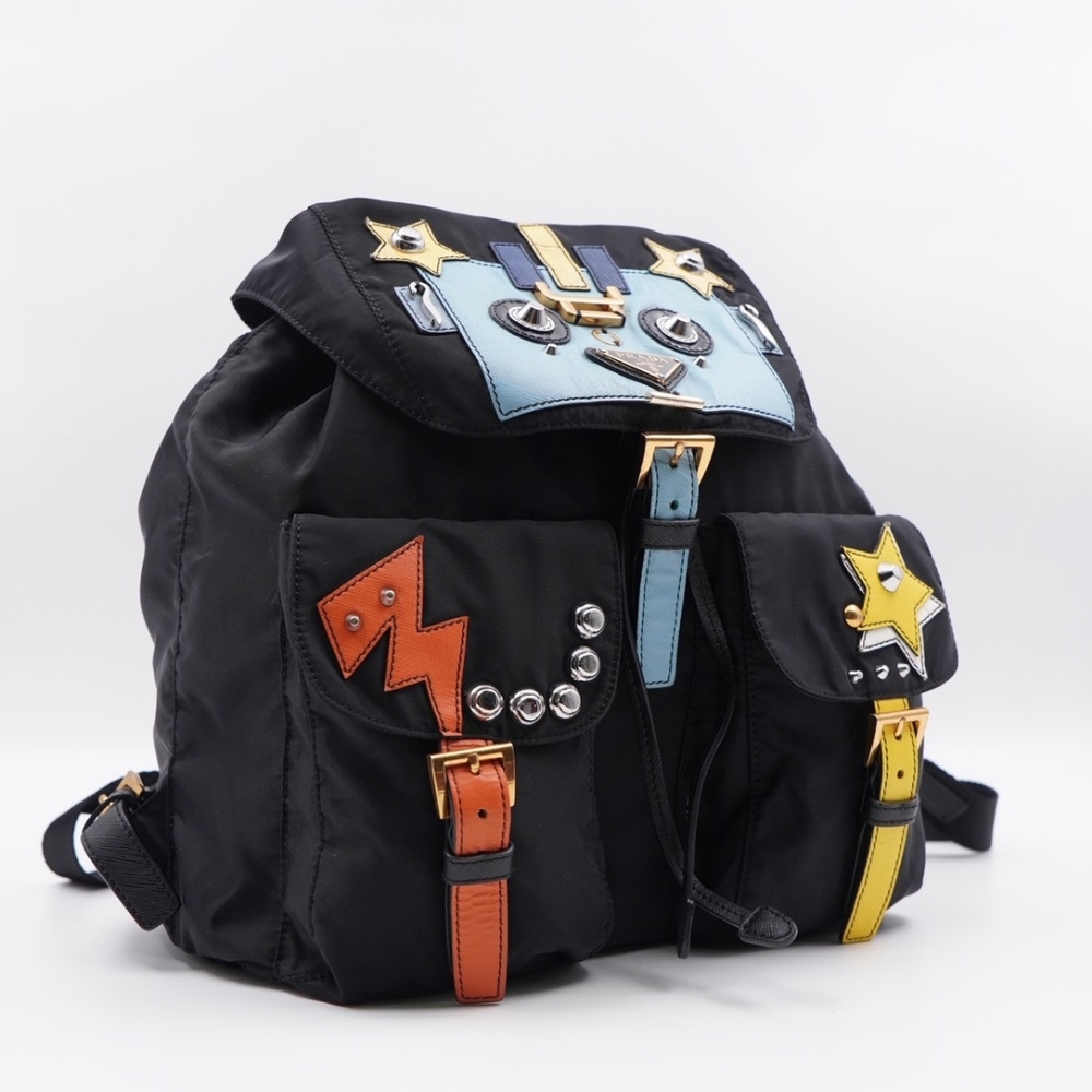 CF02 💟 Prada Tessuto nylon Robot Rucksack Backpack - Picture 6 of 12